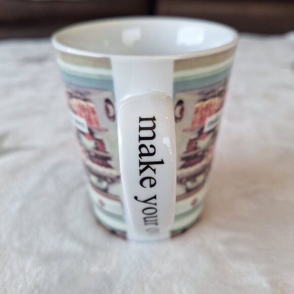 Anne Taintor "Make Your Own Damn Dinner" Retro Diva 9 OZ Porcelain Coffee Cup - Picture 2 of 5